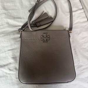 Tory Burch Pebble Gray Crossbody Bag